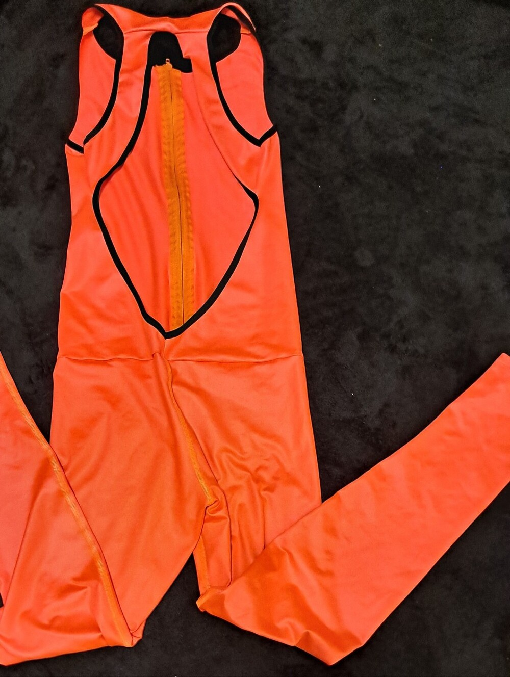 One Piece Orange Jumpsuit Sz S - Picture 4 of 6
